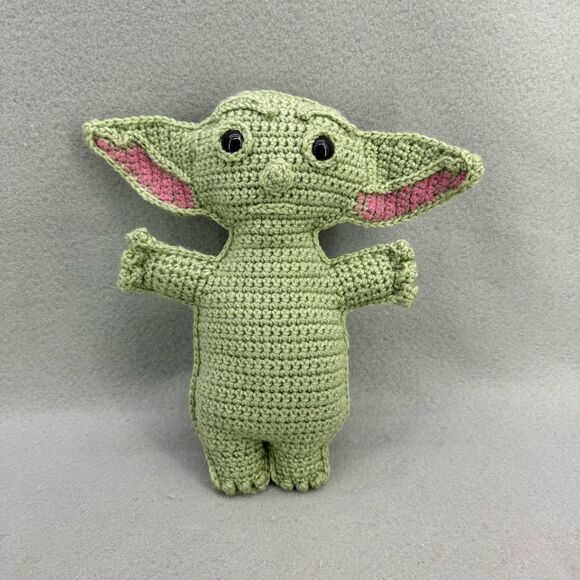 Handmade Crochet Star Wars Yoda Stuffed Character - Picture 4 of 5